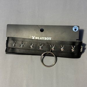Playboy black choker necklace